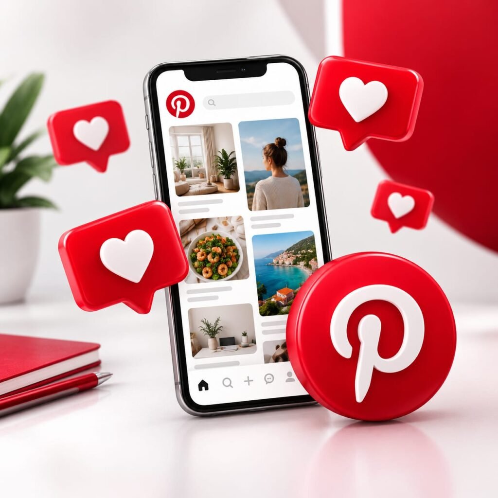 100 curtidas Pinterest