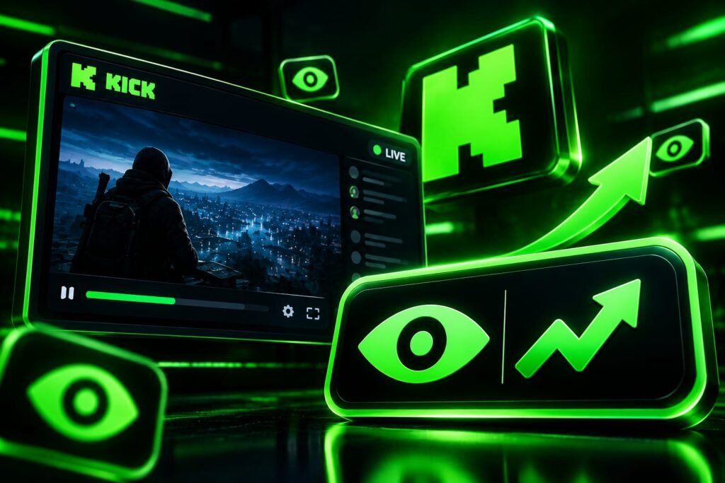 100 Visualizações em live Kick